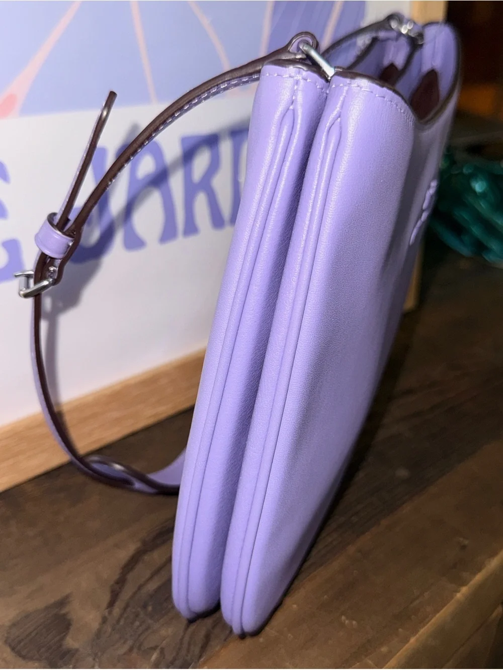 COACH NWT Penelope Smooth Leather Shoulder Bag Light Violet Lilac